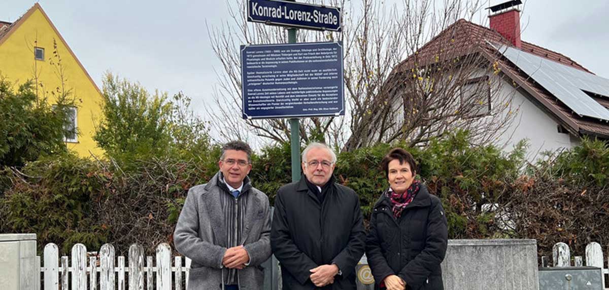 Konrad-Lorenz-Straße in Tulln erhält Zusatztafel zu NS-Vergangenheit