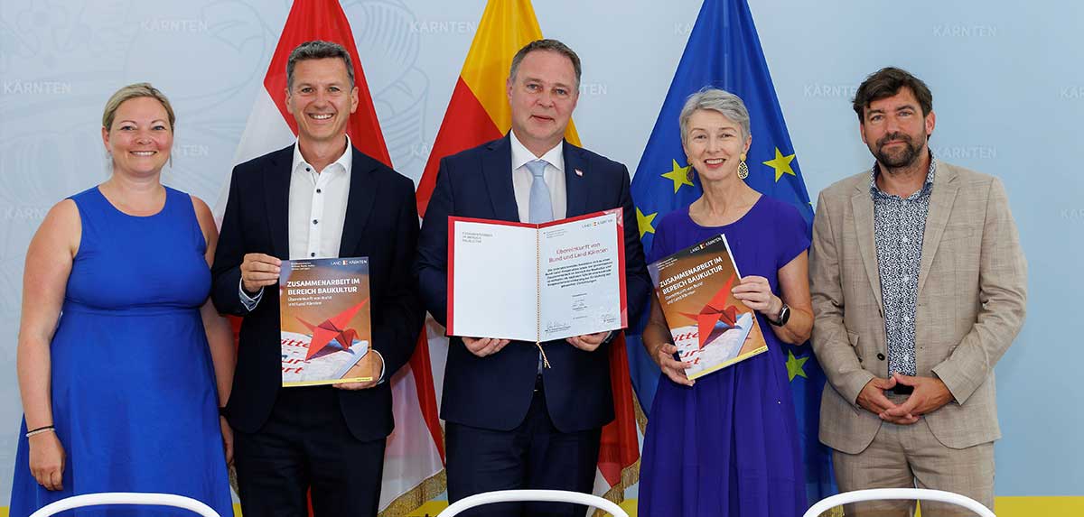 Sonderthema: Land Kärnten und Bundesministerium unterzeichnen Vereinbarung zur Baukultur