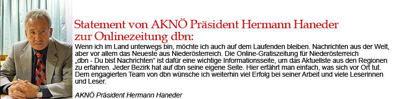 AKNÖ Präsident Hermann Haneder