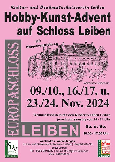 Hobby - Kunst - Advent auf Schloss Leiben